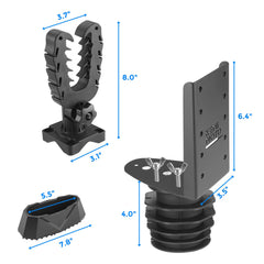KEMIMOTO UTV tool holder holding crossbow and shovel securely