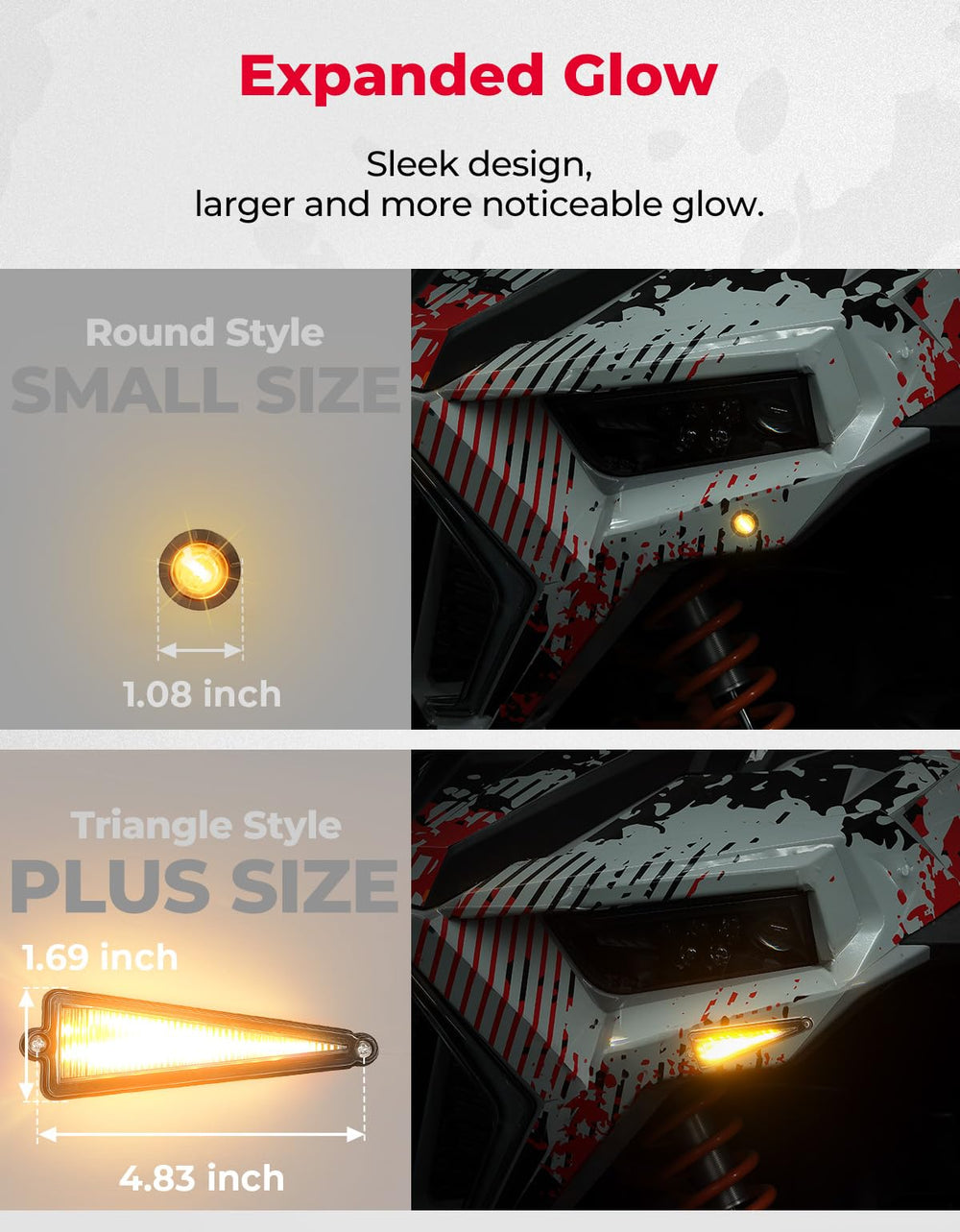 KEMIMOTO UTV turn signal horn 110dB for clear audible warning.