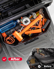 KEMIMOTO UTV under-seat storage bin waterproof design keeps gear dry during rides.