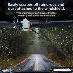 KEMIMOTO UTV windshield wiper with 90-degree sweep improves visibility in tight lines