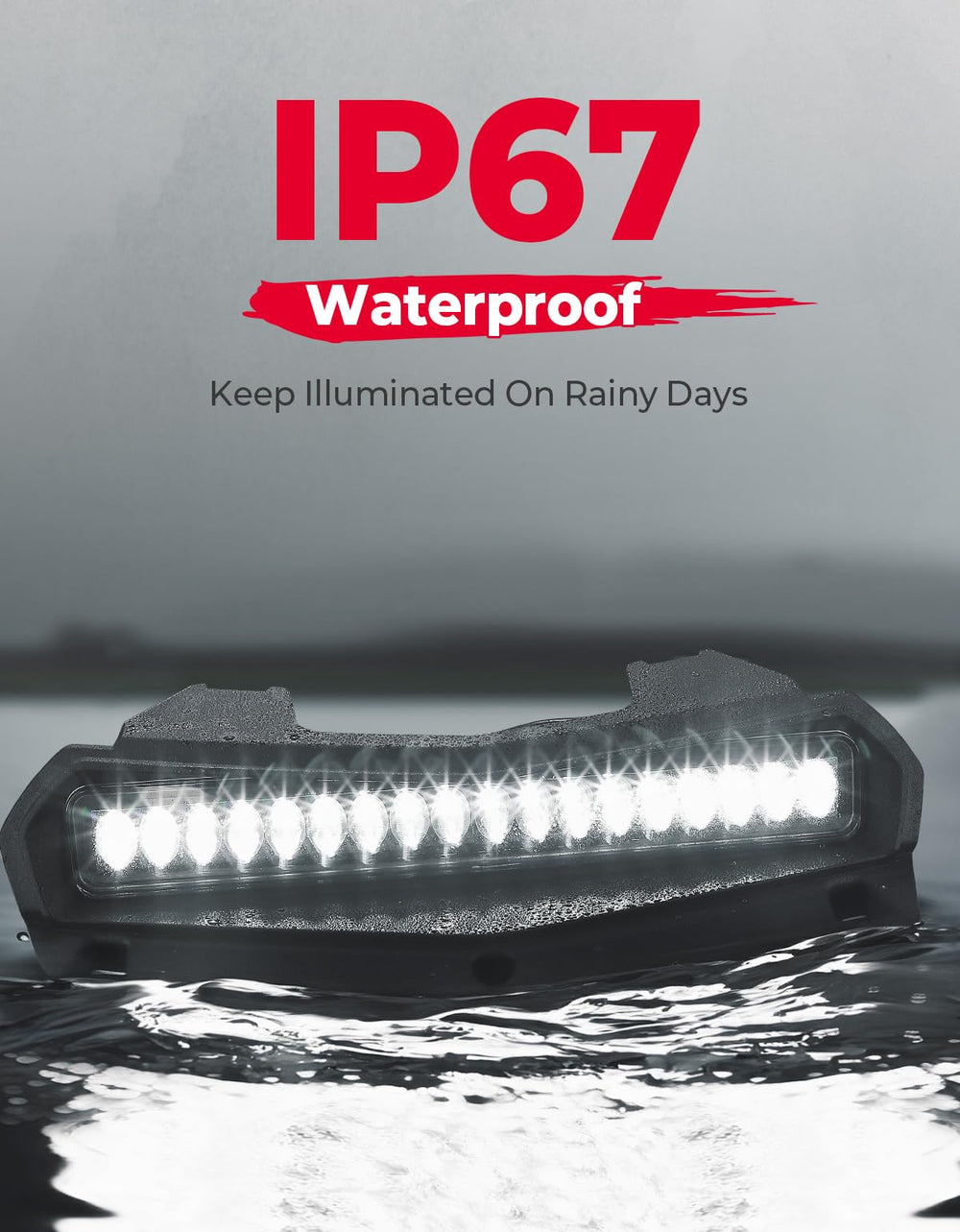 KEMIMOTO Wolverine RMAX4-compatible light supports rugged off-road illumination.