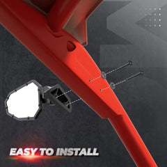 Durable aluminum construction enhances off-road performance and long-term use