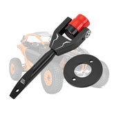 KEMIMOTO X3 belt changing tool close-up showing durable aluminum body for longevity.