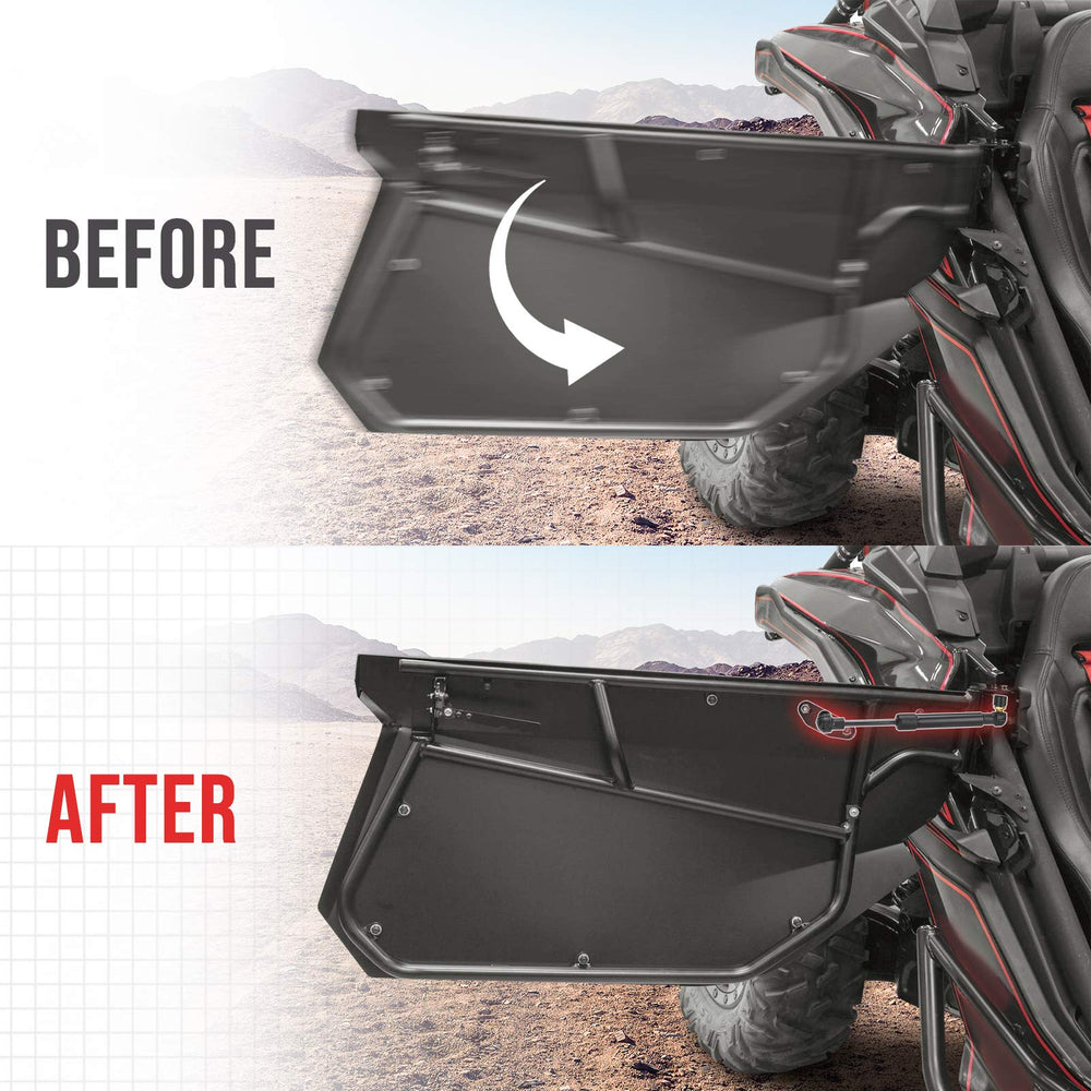 Passenger-side Kemimoto X3 door opener installed for easy entry