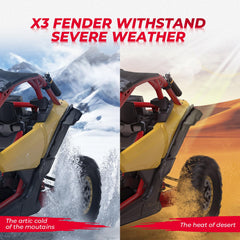 KEMIMOTO X3 fender flare rear-left keeps rear mud contained