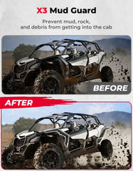 KEMIMOTO X3 fender flare side profile with extended coverage