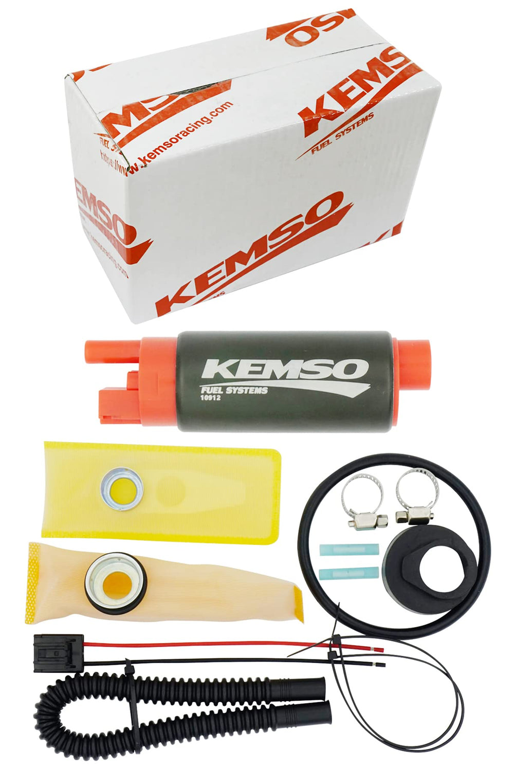 KEMSO pump mounted in engine bay with secure fittings for reliable installation