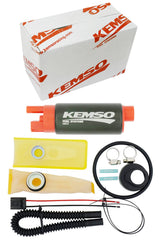 KEMSO pump mounted in engine bay with secure fittings for reliable installation
