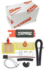 KEMSO 340LPH installation view shows easy fitment in compatible vehicles.