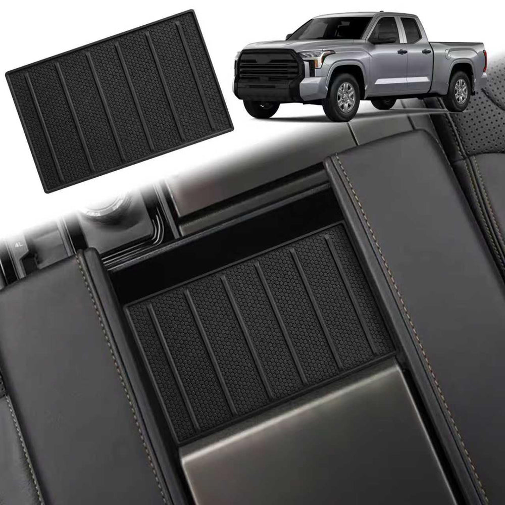 Kentuto center console tray liner for Toyota Tundra with snug OEM-style fit.