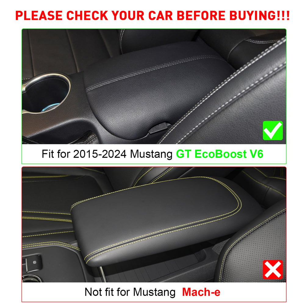 Kentuto Mustang console cover full top provides complete protection for the armrest.