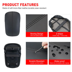 Kentuto Mustang console cover waterproof material shields against spills.