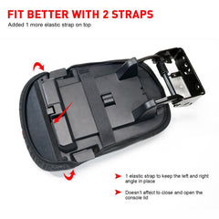 Kentuto Mustang red stitch detail adds sporty look and durability.