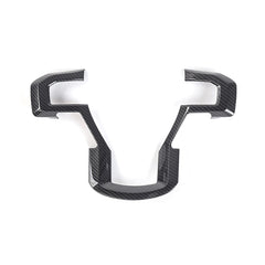 Keptrim F-150 carbon steering wheel cover closeup with scratch protection.