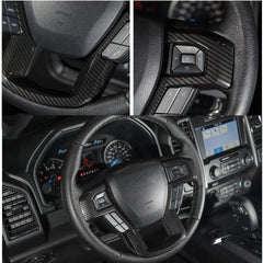 Keptrim F-250/F-350 steering trim installation demonstrates easy fit.