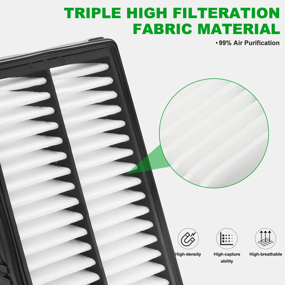 KEQGPCBE cabin air filter detail highlighting media layers that trap dust and allergens