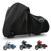 KERANTY motorcycle cover for Harley Road King protects from sun and rain during touring.