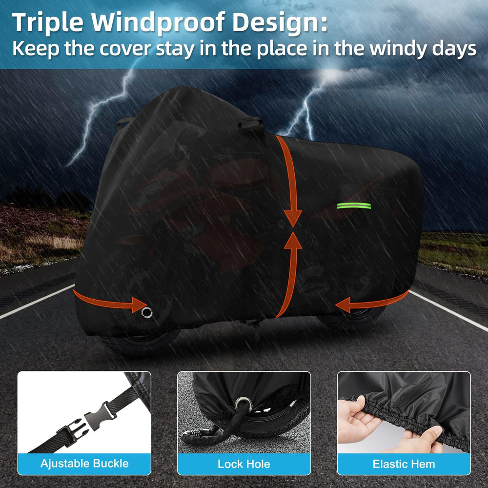 KERANTY Ninja 650 cover includes storage bag, easy transport