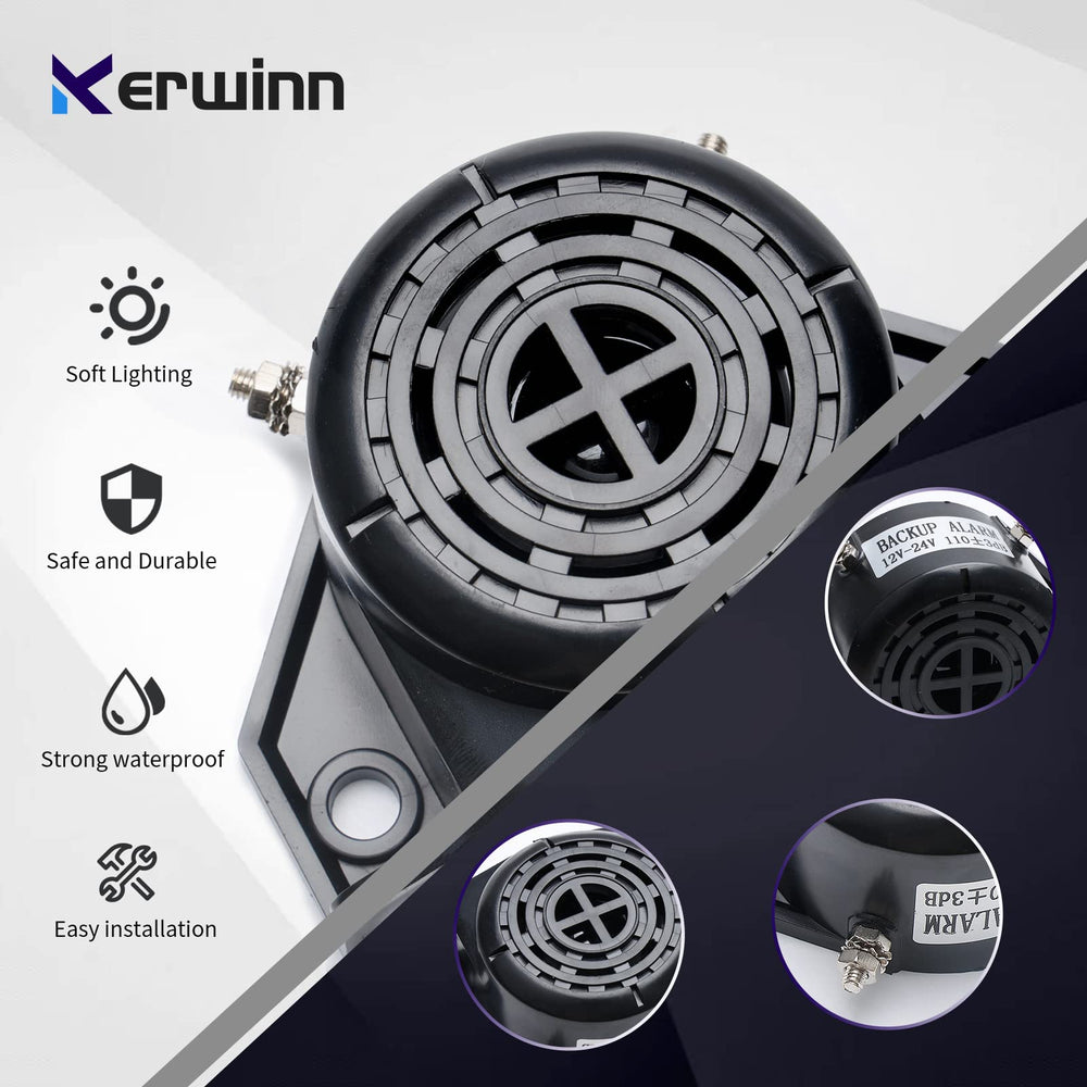 KERWINN alarm installs quickly on any vehicle position with included hardware.