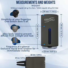 KESOCI Gift packaging-ready smart car air freshener ideal for gifting
