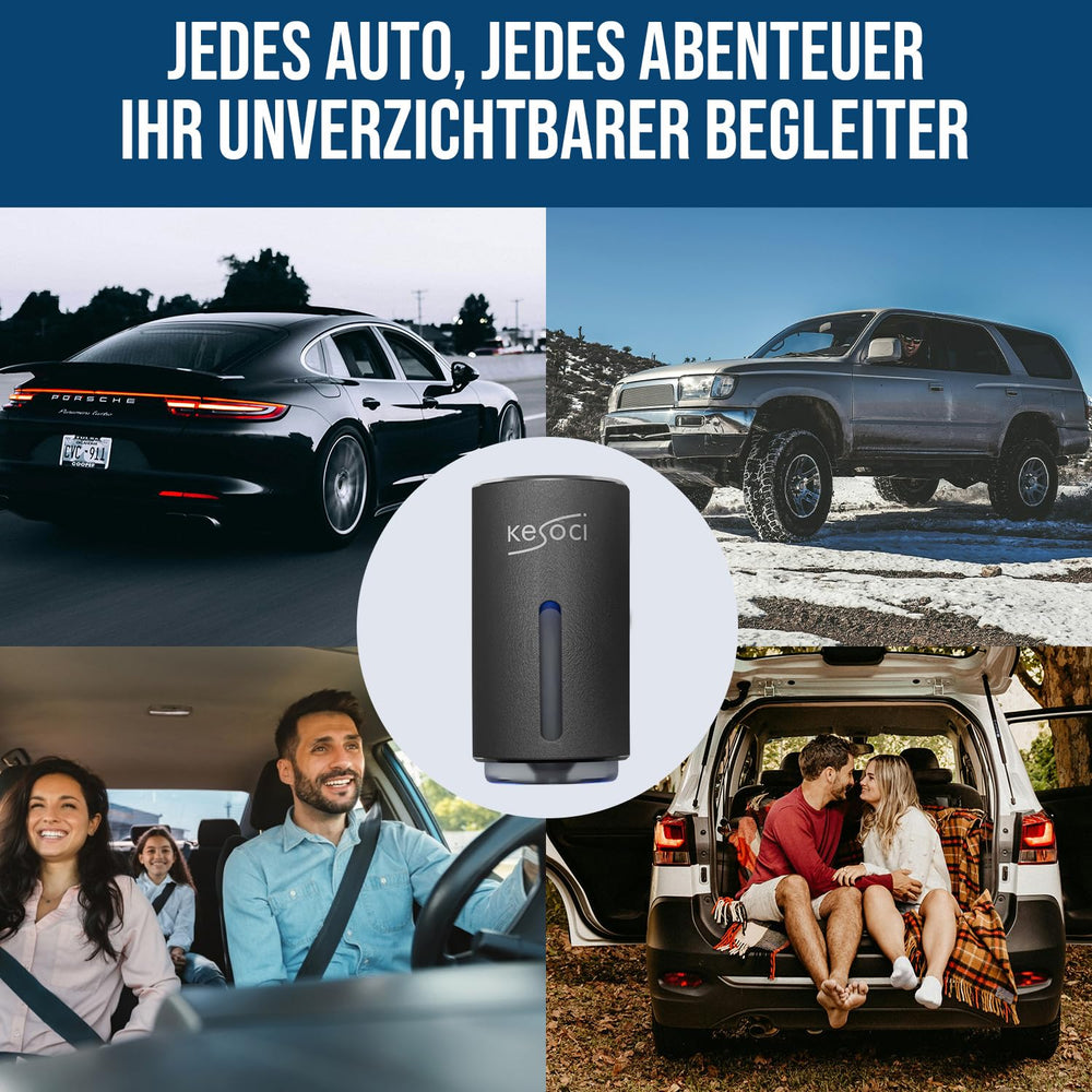 KESOCI Smart Car Air Freshener sensor activation demonstrates intelligent, energy-efficient fragrance release