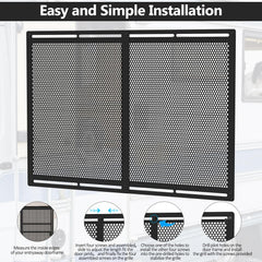 Kessainely universal compatibility fits most RV doors with standard mounting hardware.