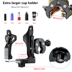 Kewig 360 degree rotation permits flexible bottle angling on any ride