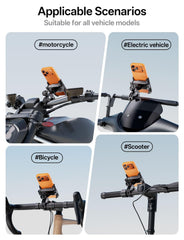 Kewig bike phone holder road-trip-ready for dependable mounting.