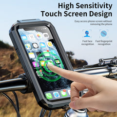 Kewig bike phone mount demonstrates 360-degree rotation for flexible viewing