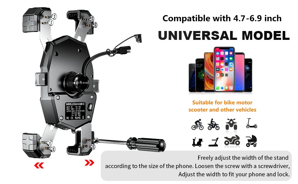Easy installation on multiple handlebar sizes with two mounting bases