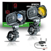 Kewig motorcycle LED light kit mount brackets for secure installation on most bikes.