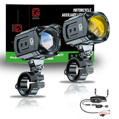 Kewig motorcycle LED light kit mount brackets for secure installation on most bikes.