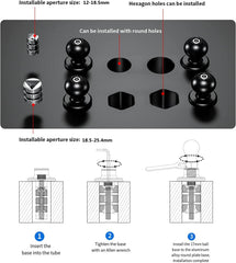 Kewig spacers 12-18.5 mm adapt to smaller forks securely