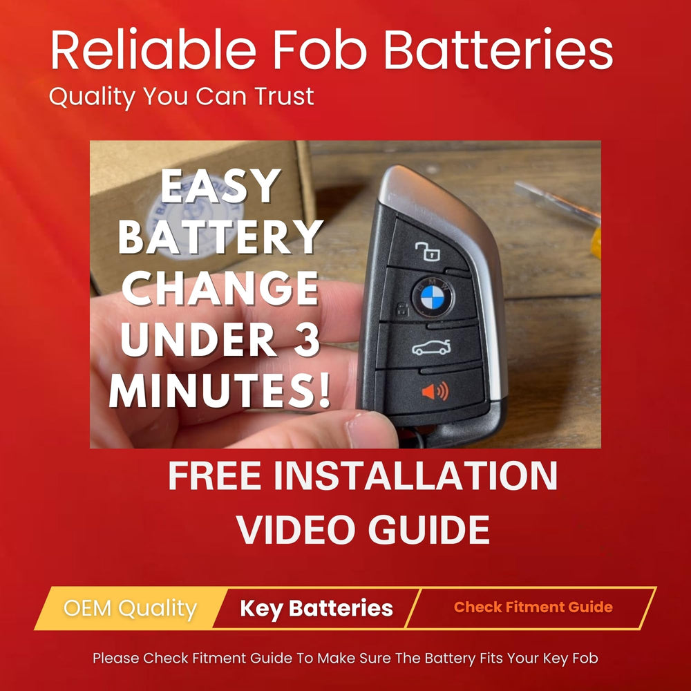Key Battery Outlet BMW model compatibility guide image.