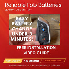 Key Battery Outlet BMW model compatibility guide image.