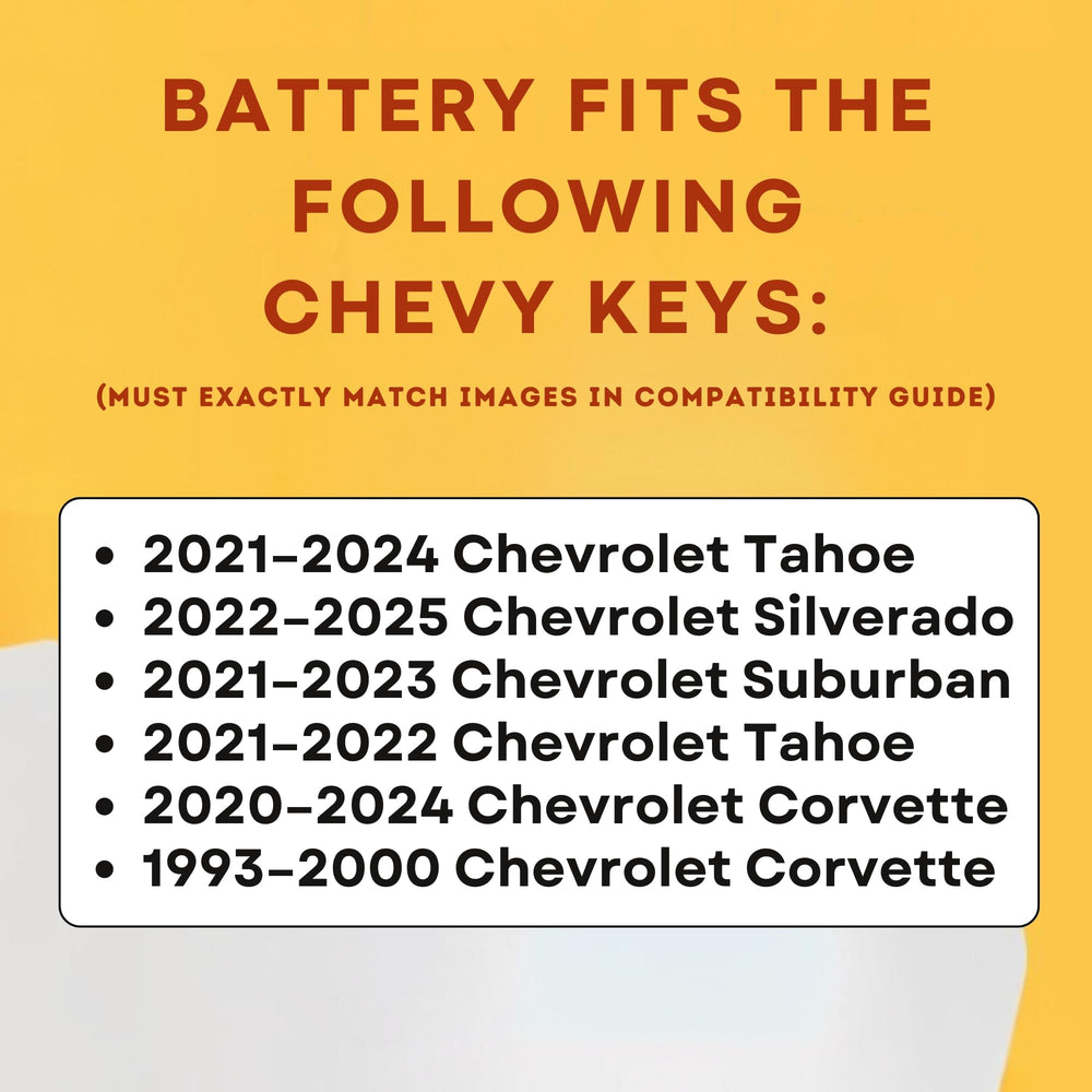 Key Battery Outlet Chevrolet fob replacement in hand, simple swap
