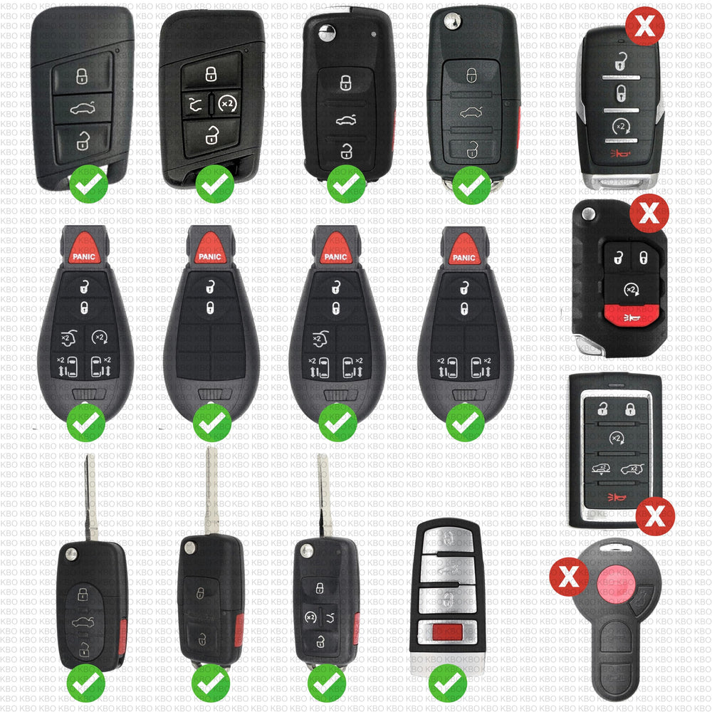 CR2032 coin batteries for VW fobs, 2-pack included for convenience.