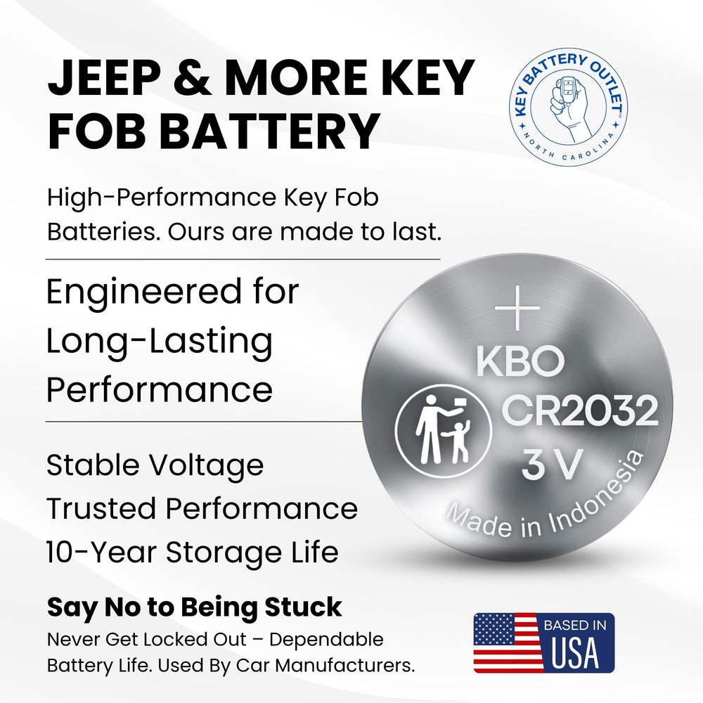 CR2032 fob battery for Dodge Patriot by Key Battery Outlet avoids dealership visits