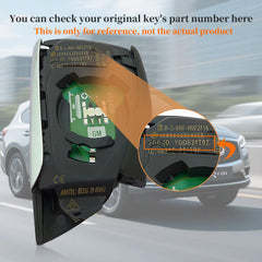 Keyecu remote with emergency insert key for added resilience