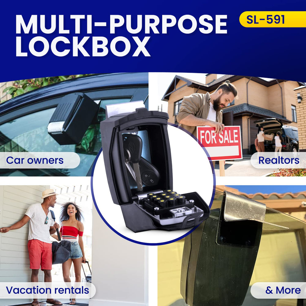 KeyGuard SL-591 capacity layout displaying keys, fobs, and IDs.