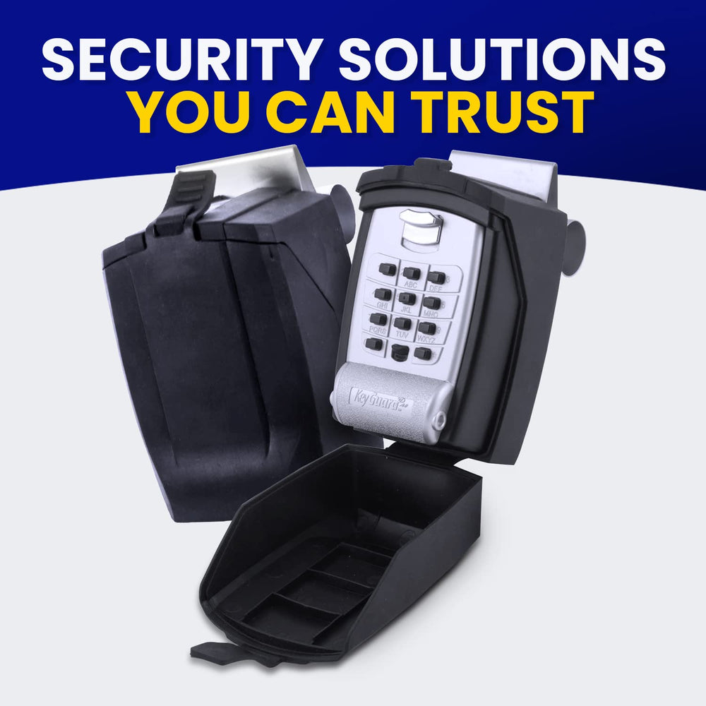 KeyGuard SL-591 size dimensions shown in context on a car window.