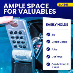 KeyGuard SL-591 heavy metal body provides durable protection against scratches.