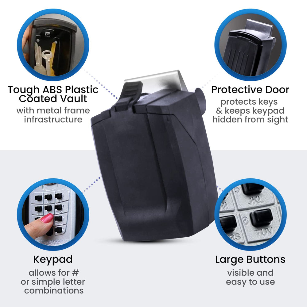 KeyGuard SL-591 interior layout showing spacious storage for keys and fobs.