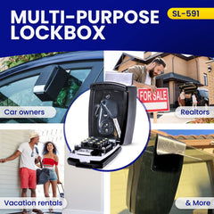 KeyGuard SL-591 secure auto lock when closed for quick protection.