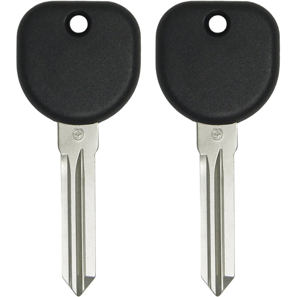 Keyless2Go B111 uncut transponder keys two-pack ready as GM vehicle spares