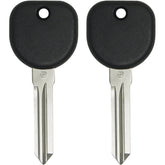 Keyless2Go B111 uncut transponder keys two-pack ready as GM vehicle spares