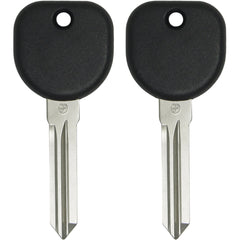 Keyless2Go B111 uncut transponder keys two-pack ready as GM vehicle spares