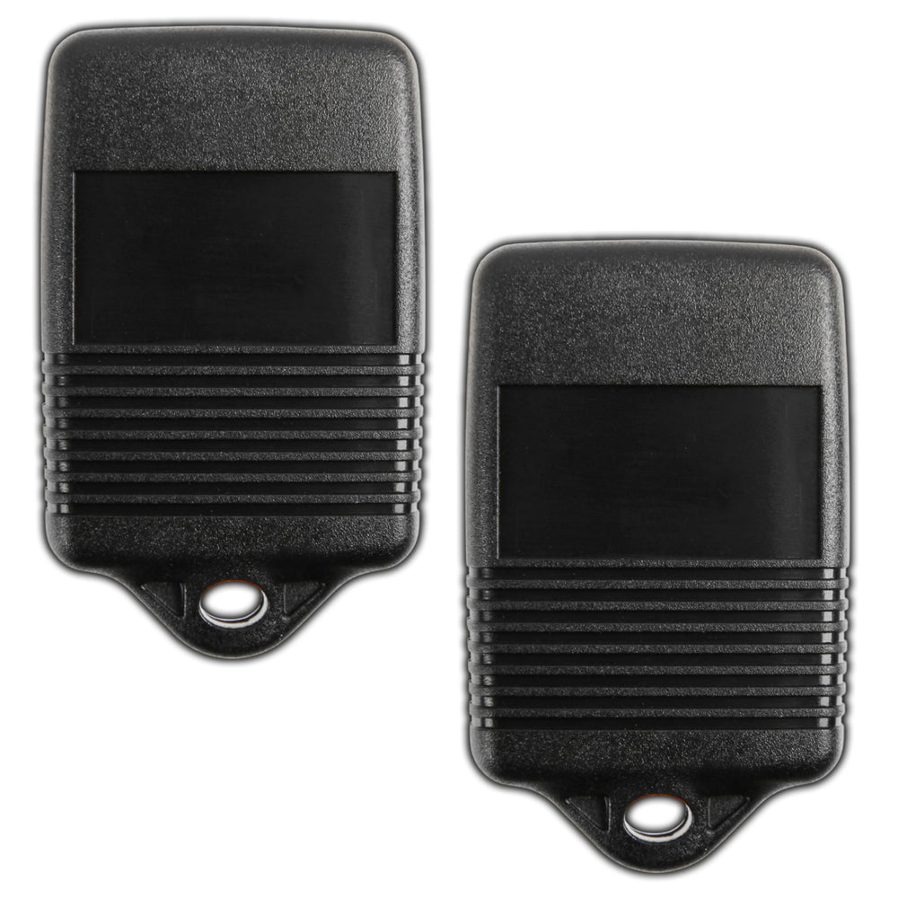 Two-pack KeylessOption key fob ready for replacement