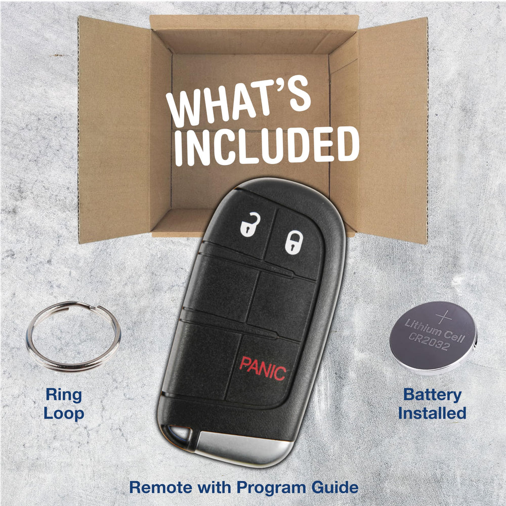 KeylessOption fob uncut valet key slot visible for emergency access.
