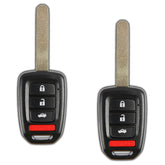 KeylessOption MLBHLIK6-1TA remote 4-button pack2 front view for Honda